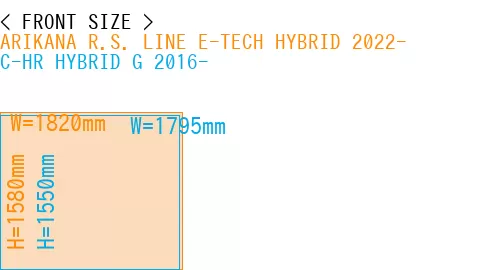 #ARIKANA R.S. LINE E-TECH HYBRID 2022- + C-HR HYBRID G 2016-